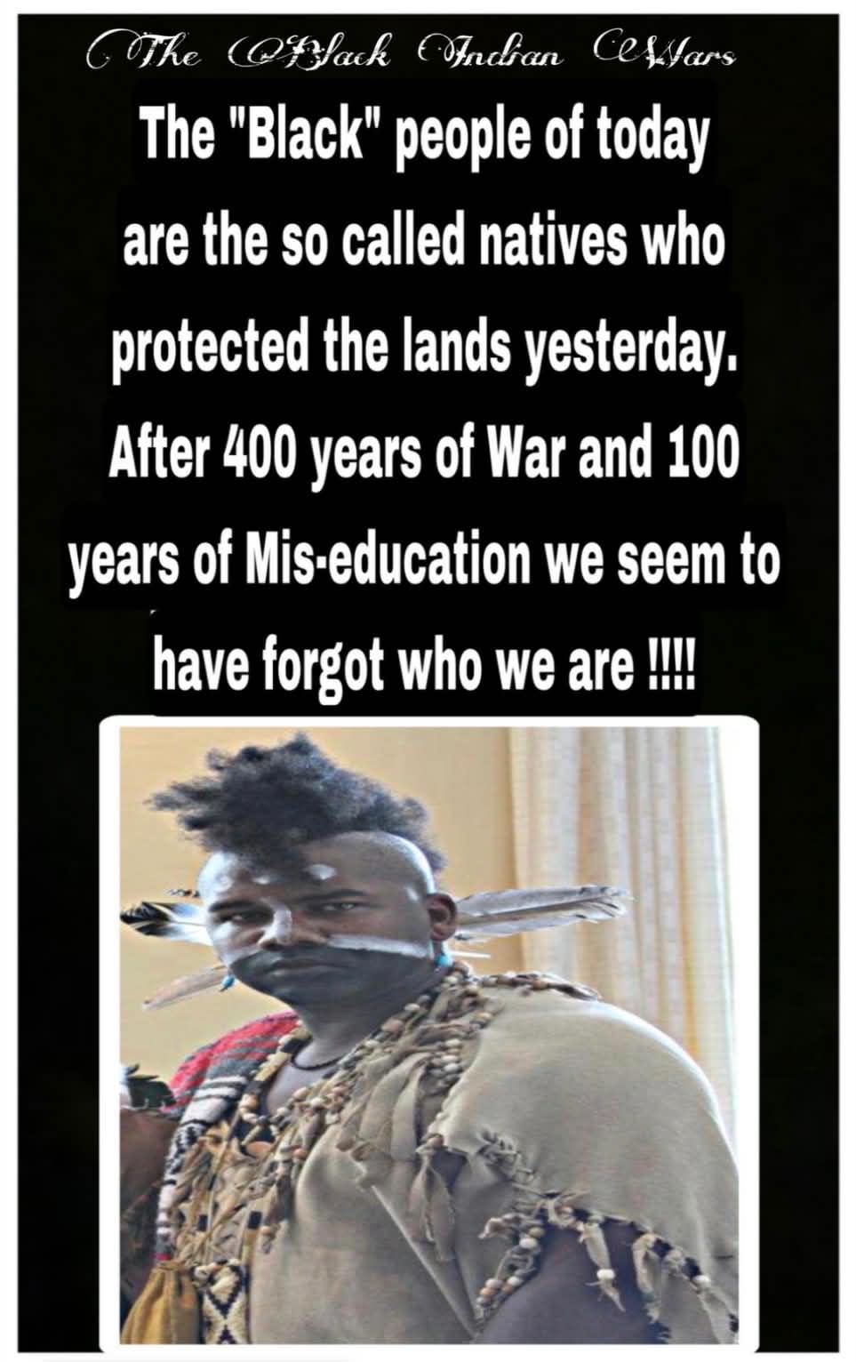 Back cover of The Black Indian Wars