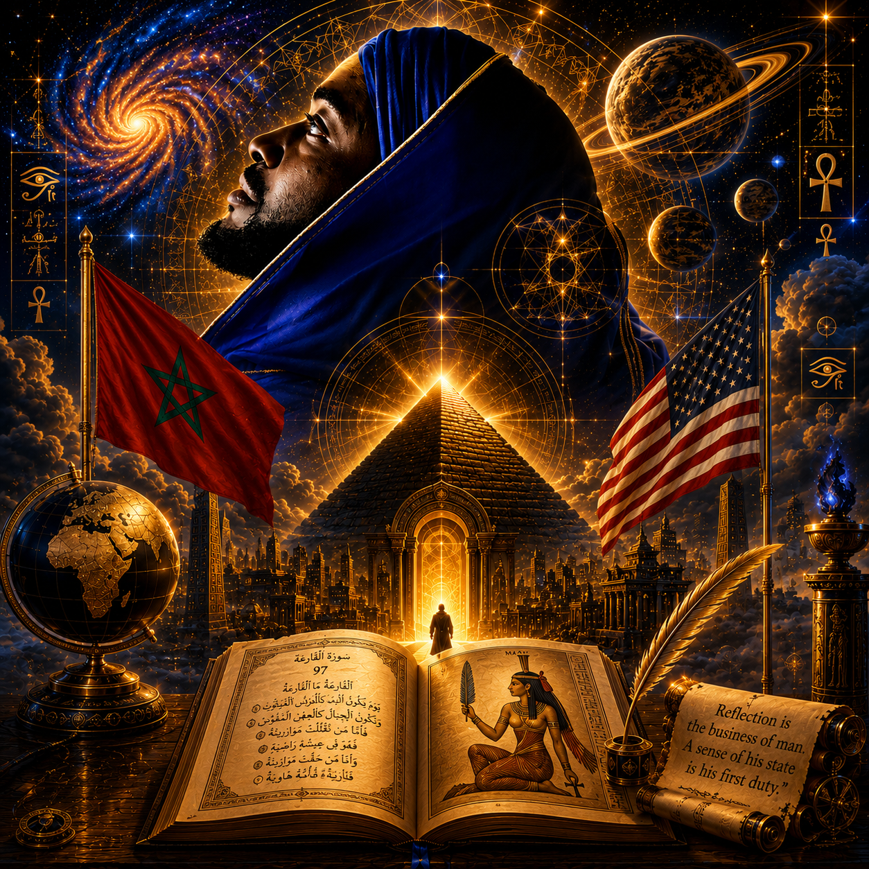 Sheik Maurice Pennington Bey in the Paradigm Shifting cosmic landscape